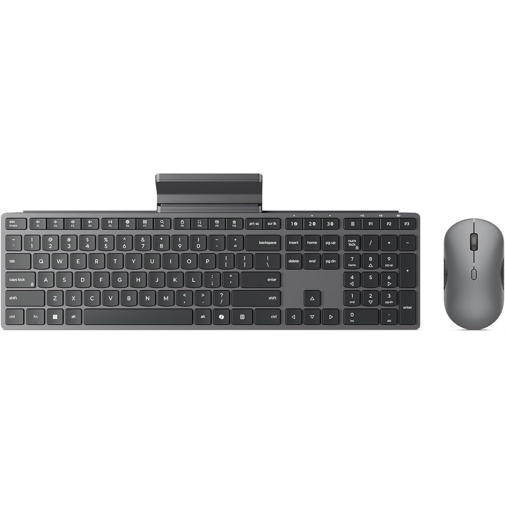Lenovo 700 Modern Wireless Keyboard Mouse Combo Bluetooth 2.4GHz Luna Grey